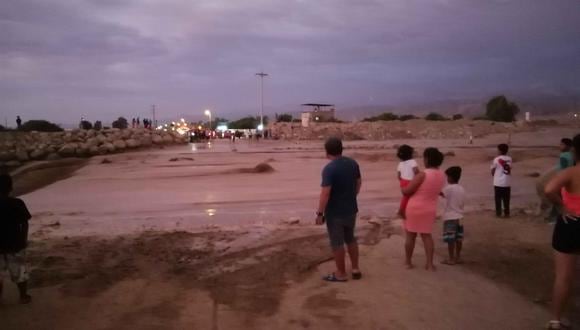 Chincha: Río Chillón se activa y deja incomunicada la carretera a Topará.