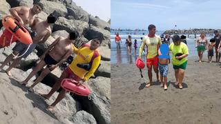 La Libertad: Rescatan a cinco bañistas que se ahogaban en las playas de Salaverry y Las Delicias 