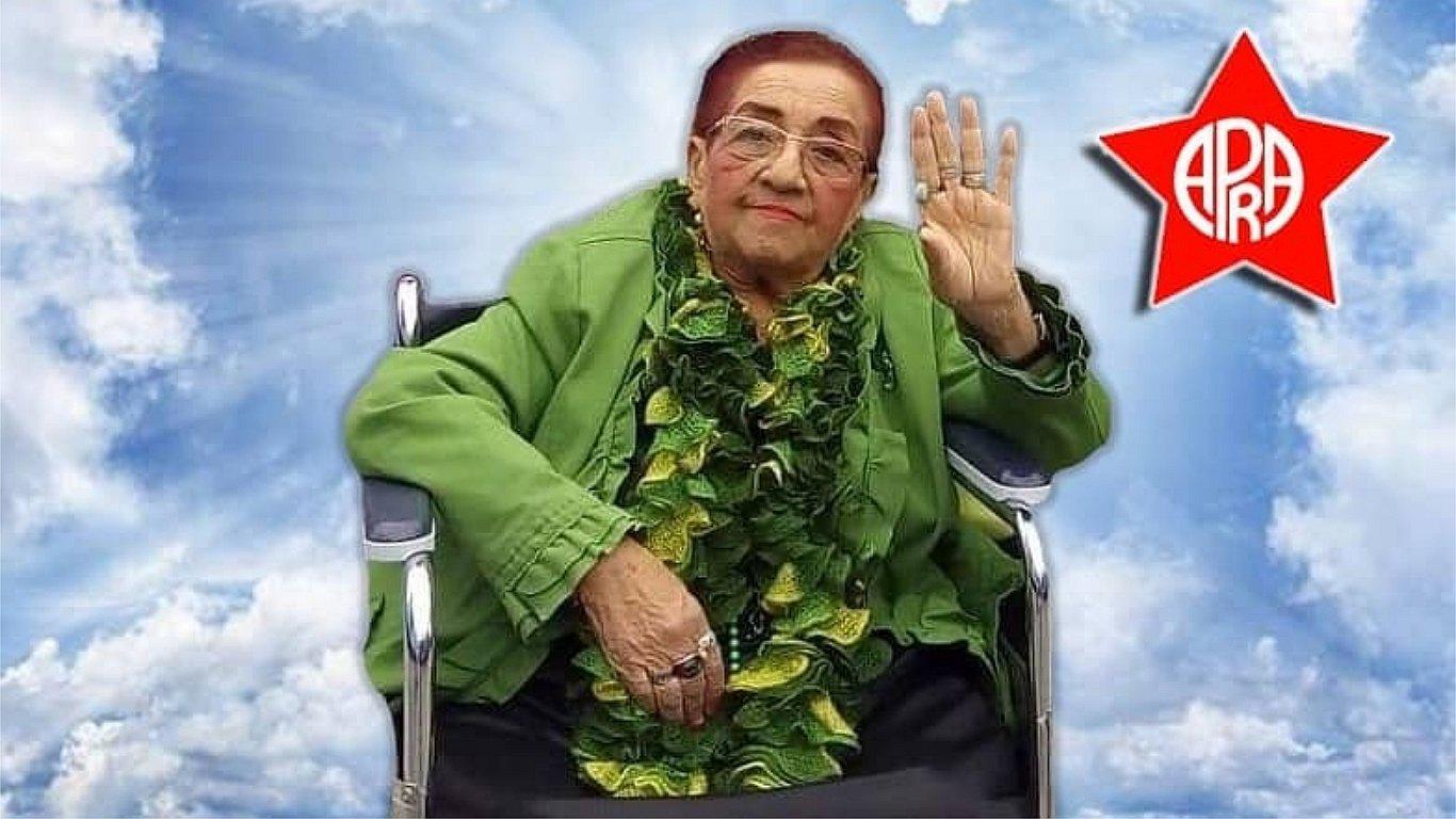 Apra llora partida de Gladys Cáceres de Novoa (FOTO) 