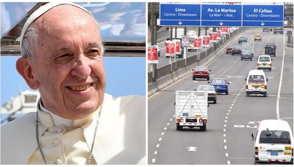 Conoce las vías alternas que podrán ser usadas hoy durante la llegada del Papa 
