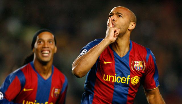 14. Thierry Henry (Barcelona) superó en la votación a Guti. (Foto: AFP)