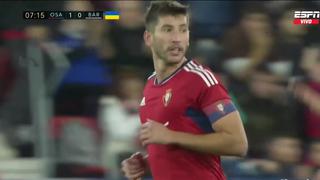 Gol de David García: así anotó el 1-0 de Osasuna sobre Barcelona por LaLiga Santander