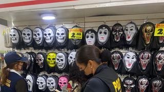 Incautan 30 mil soles en máscaras para Halloween sin registro sanitario en Huancayo