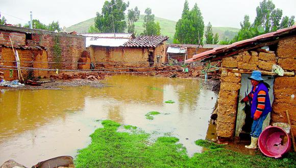 Más de 20 en mapa de riesgo por las lluvias en distrito de Chilca y El Tambo