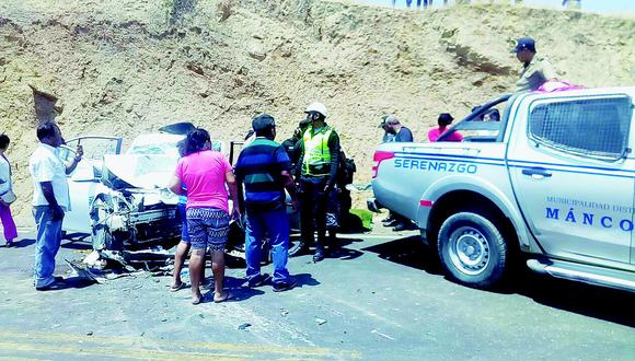 Tumbes: Un choque entre dos vehículos deja cuatro muertos y dos heridos 