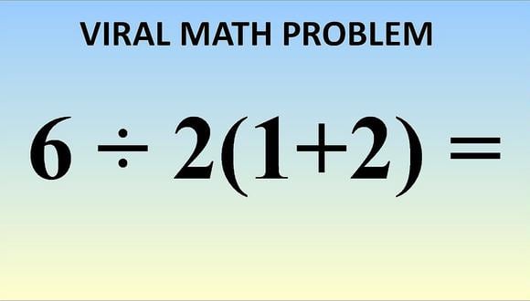 Esta es la razón por qué la solución a la ecuación 6 ÷ 2(1+2) es complicada