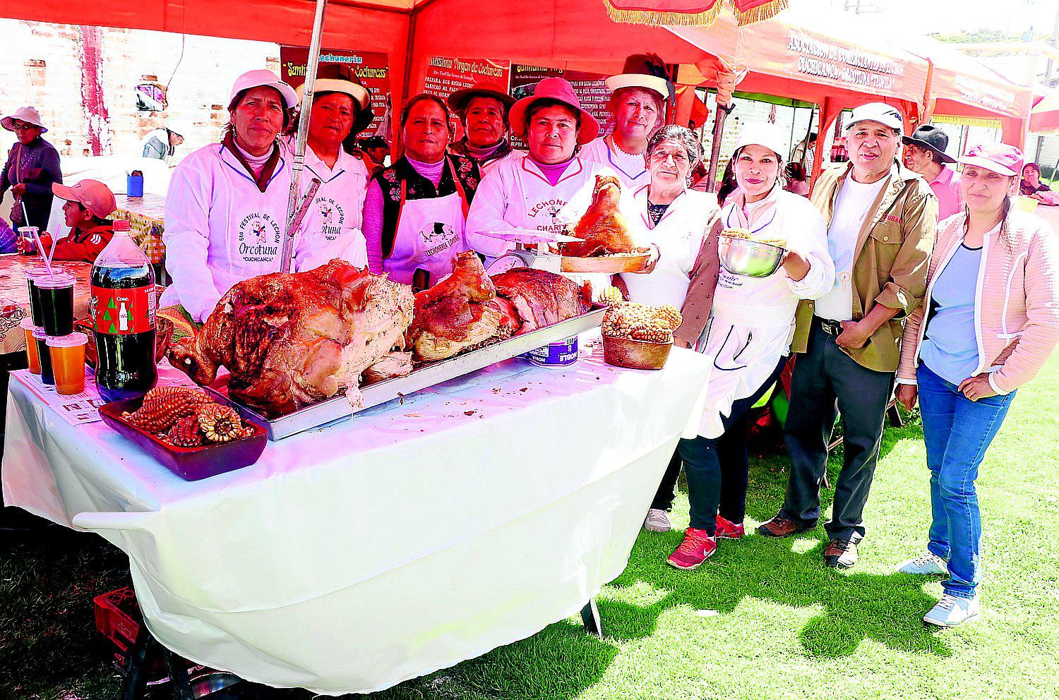 Lechón y sazón de exportación conquista paladares en feria de Orcotuna