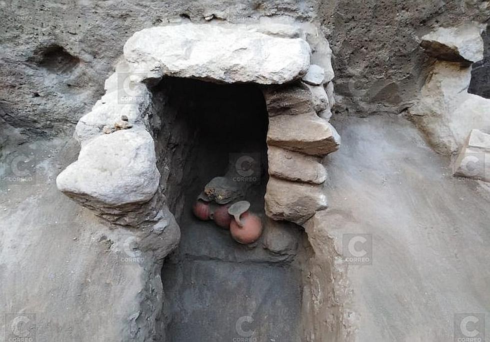 Encuentran tres momias preincas en el Centro Histórico de Arequipa (FOTOS)