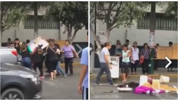 Facebook: Policía municipal arrebata bienes a comerciante y ella reacciona así (VIDEO) 