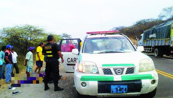 Piura: Conductor arrolla a dos peregrinos en carretera Las Lomas