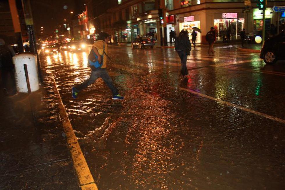 Lluvia de más de 7 horas azotó la ciudad de Huancayo (FOTOS)