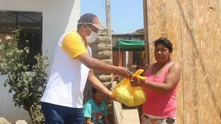 Ica: entregan víveres a familias necesitadas afectadas por estado de emergencia