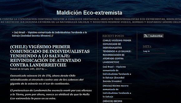 ​Grupo 'ecoextremista' se adjudica ataque a presidente de minera chilena Codelco