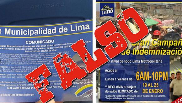 ​Metropolitano: Protransporte denuncia falsa campaña sobre tarjetas de viaje ilimitado