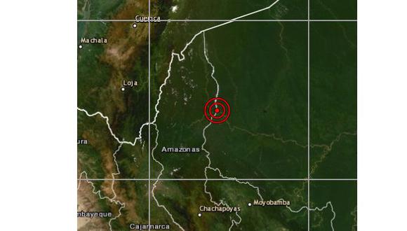 El sismo no causó daños ni víctimas en la región Amazonas. (Foto: IGP)