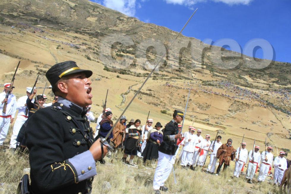 Con escenificación recuerdan a cientos de muertos en batalla con chilenos (FOTOS)