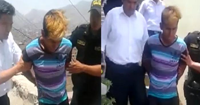 Sujeto refirió que mantenía una relación sentimental con adolescente, aunque aceptó fríamente haberla agredido en dos oportunidades - Captura Panamericana Tv