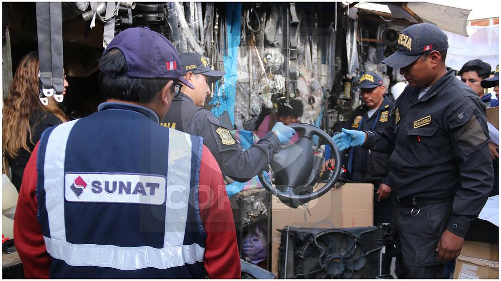 Incautan autopartes de vehículos valorizadas en un millón de soles (FOTOS)