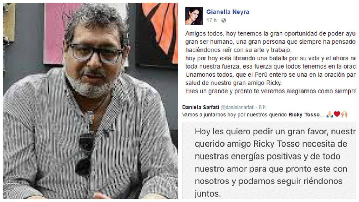​Ricky Tosso: Artistas se suman a cadena de oración por salud del actor