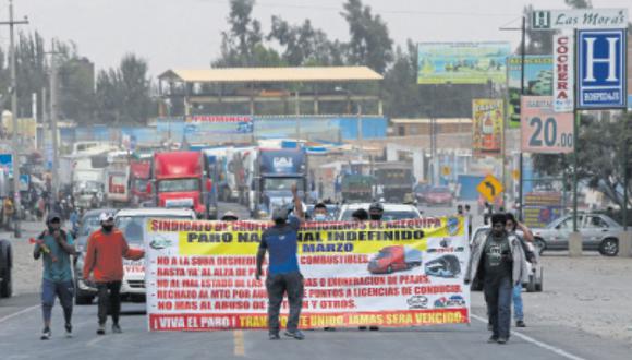 Anunciado paro de transportistas se ejecutará si el Ejecutivo no pone alto a la suba de precios de combustible. (Foto: Leonardo Cuito)