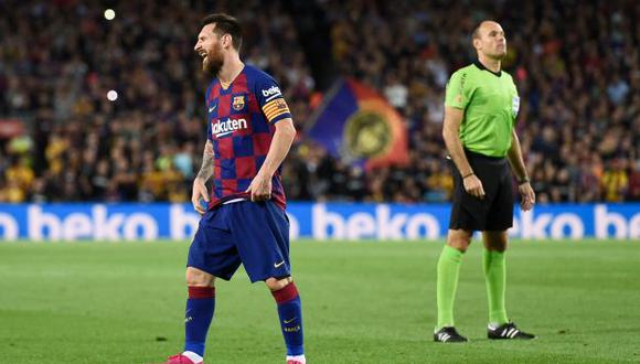 Lamentables calificativos contra Lionel Messi .   (Photo by Josep LAGO / AFP)
