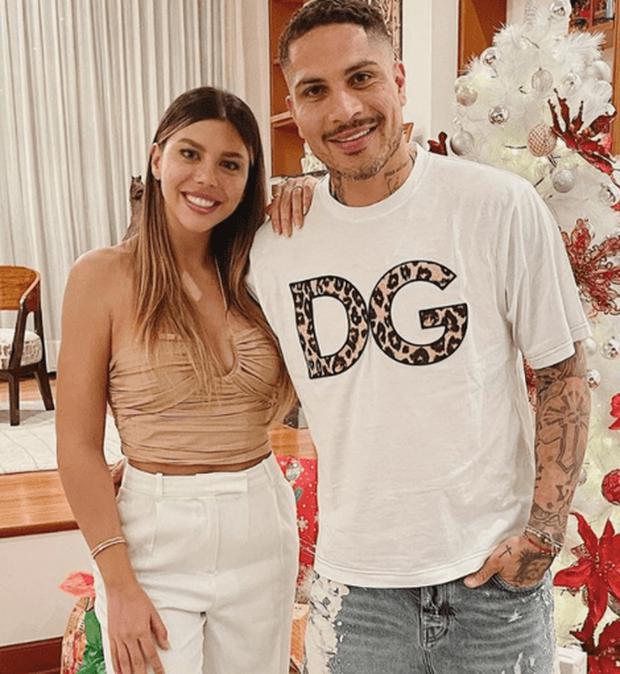 Paolo Guerrero and Alondra García spend Christmas together.  Photo: Instagram