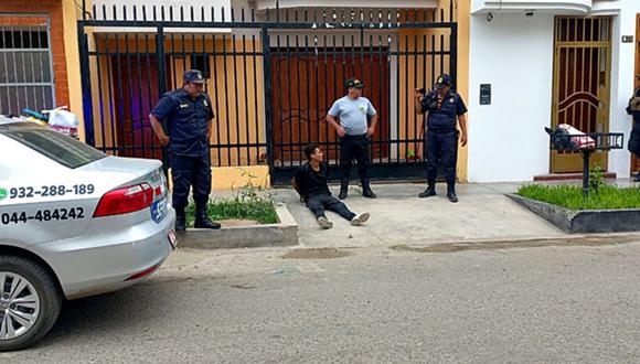 Personal de Seguridad Ciudadana de Trujillo lo condujeron a la comisaría El Alambre.