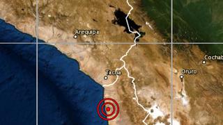 Tacna: sismo de magnitud 4.5 se reportó en esta ciudad, señala IGP
