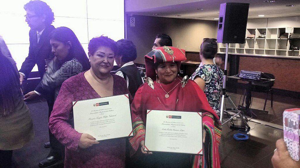 Charito Mistral y Estela Gamero recibieron distinción por aporte a la cultura