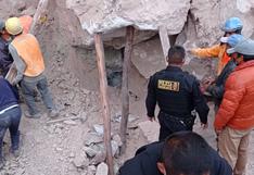Derrumbe sepulta a padre e hijo en Cusco y rescatistas descubren que padre sigue con vida