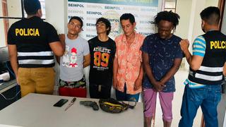 Tumbes: Capturan a cuatro hombres sindicados de robo agravado