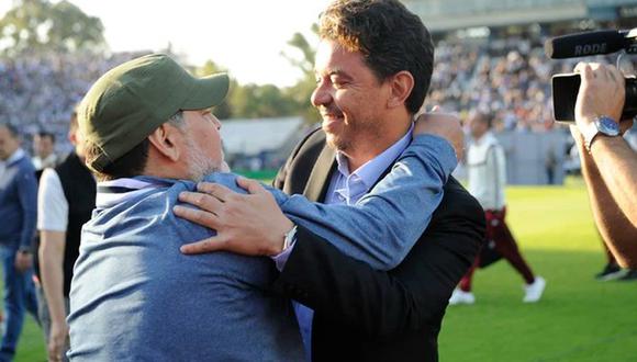 Marcelo Gallardo y su emotivo gesto en velatorio de Diego Maradona (Foto: Olé)
