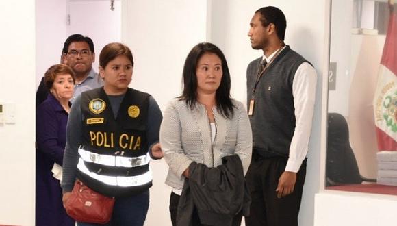 Keiko Fujimori acudió a la Sala Penal Nacional para diligencia de control de identidad (VIDEO)