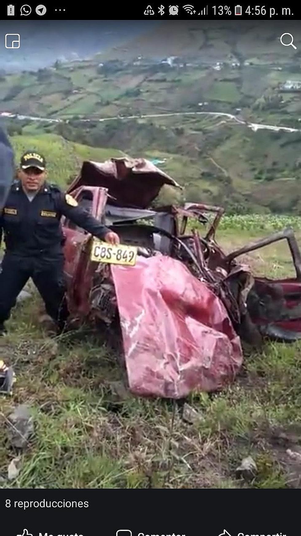 Familia cae a abismo en Pillao