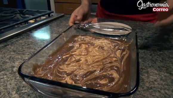 ​Receta: Aprende a hacer Brownies marmoleados (VIDEO)