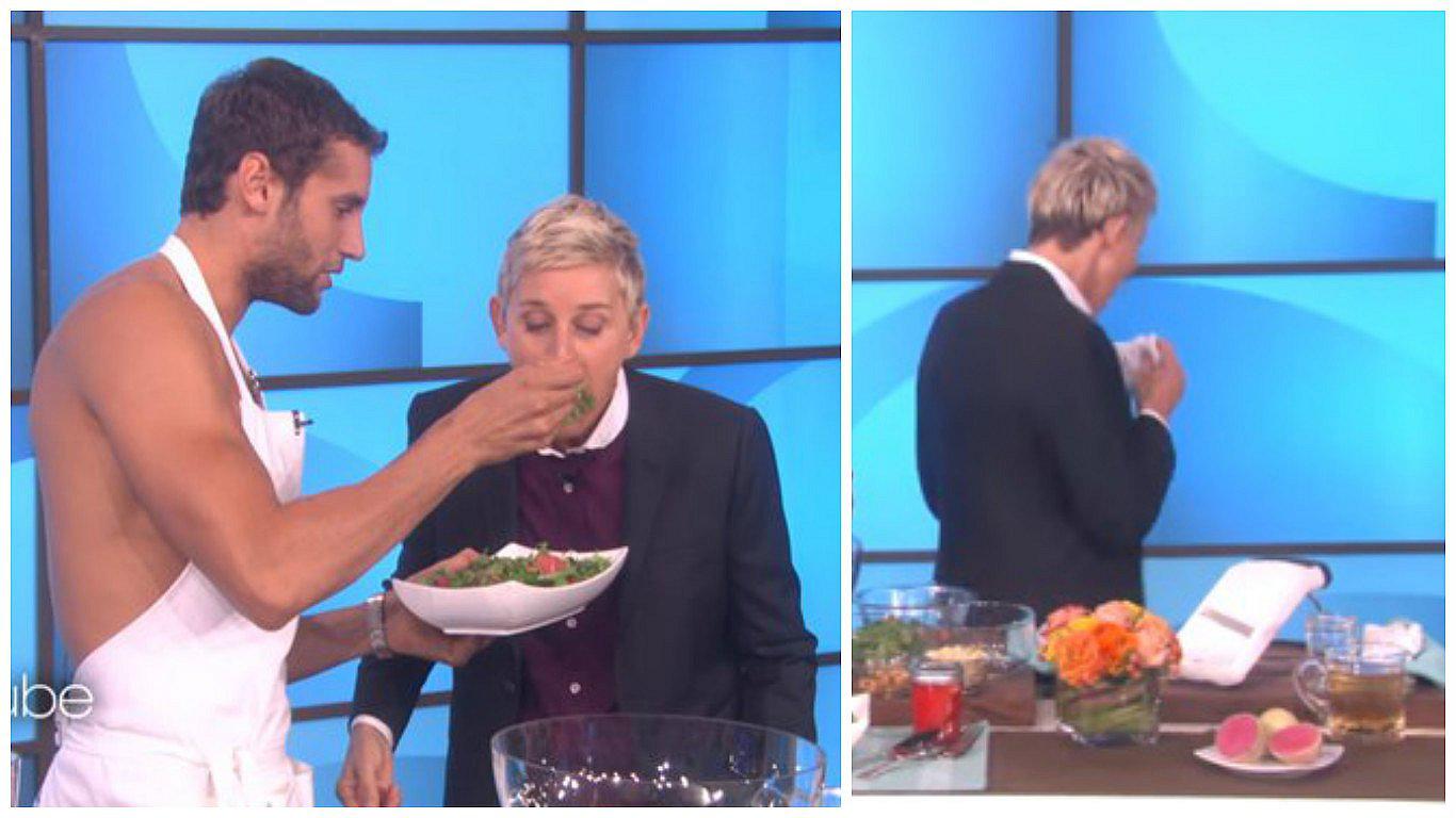 Ellen DeGeneres botó bocadillo que le invitó chef peruano (VIDEO)