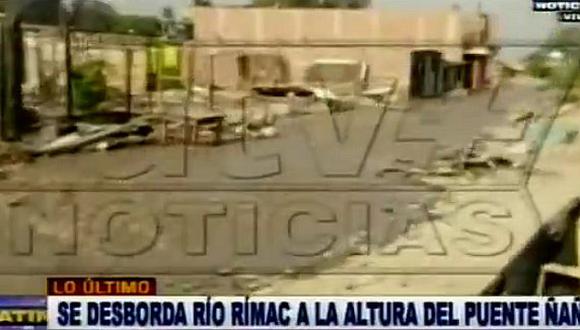 Chosica: Reportan desborde del río Rímac en Ñaña (VIDEO)