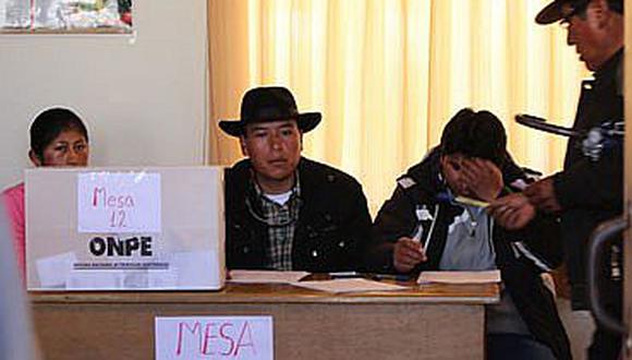 Puno: comités emitieron resultados de elecciones en centros poblados de Yunguyo