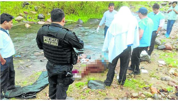 ​En río Huatatas hallan cadáver de joven padre ahorcado y con signos de haber sido torturado