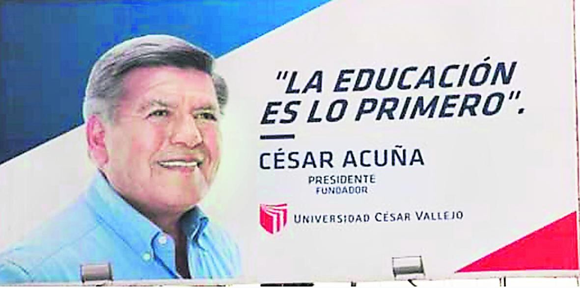 JEE ordena retirar publicidad de César Acuña
