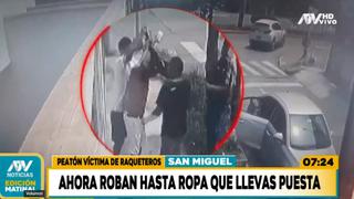 Delincuentes dejan casi desnudo a hombre en San Miguel: le quitaron su polo, gorra y celular  