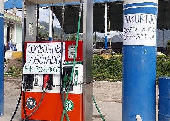 Grifos se quedan  sin combustibles por restricción en cuotas