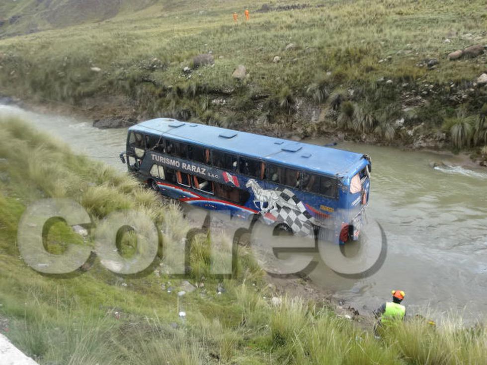 La Oroya: 47 heridos deja despiste y volcadura de bus  