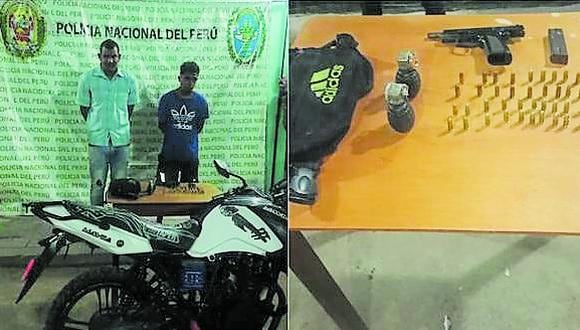 José Manuel Marval Marval y Darwin Bastidas Bastidas habían sido detenidos por la policía con dos granadas y una pistola con municiones.