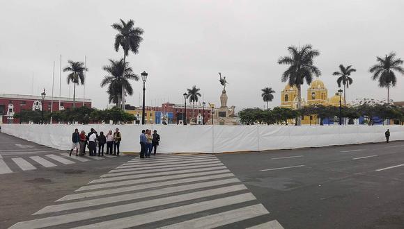 Trujillo: Inician trabajos de remodelación en la Plaza de Armas (VIDEO)