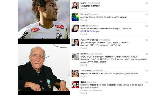 Miles de usuarios en Twitter lamentaron la muerte de "Neymar"