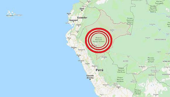 ​Loreto: sismo de magnitud 5.8 se registró en Alto Amazonas