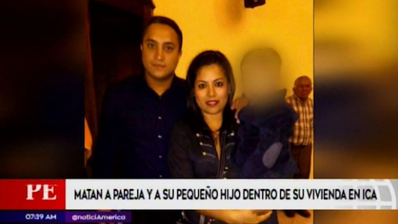 Hallan sin vida a pareja y su hijo de cinco años en Ica (VIDEO)