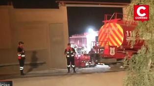 Incendio destruyó almacén de una fábrica de pinturas en Carabayllo (VIDEO)