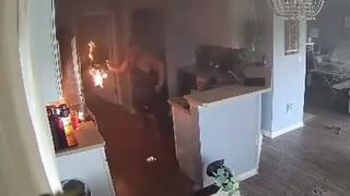 Niña de cuatro años salva a su familia al alertar a su padre de un incendio en la cocina